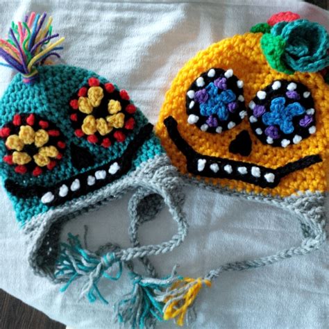 Crochet Sugar Skull Hat Pattern - Etsy