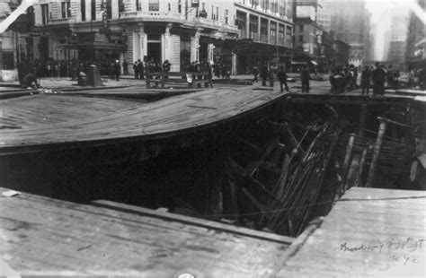 New York: Subway. /Nconstruction Of The Subway At Broadway And 38Th ...