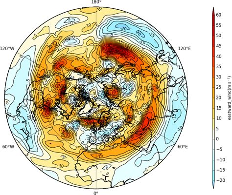 Polar stereographic projection — cf-plot 2.1.75 documentation