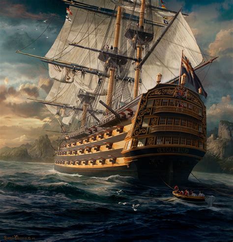 HMS Excalibur by Sarel Theron | Old sailing ships, Sailing, Sailing ships