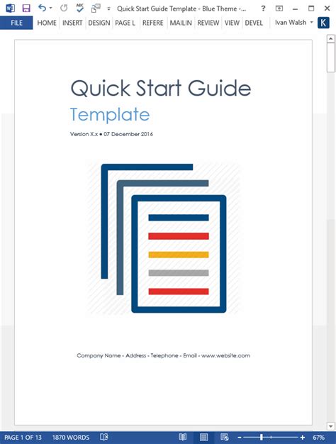 Step By Step User Guide Template
