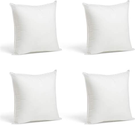 Amazon.com: Foamily Throw Pillows Insert Set of 4-12 x 12 Insert for ...