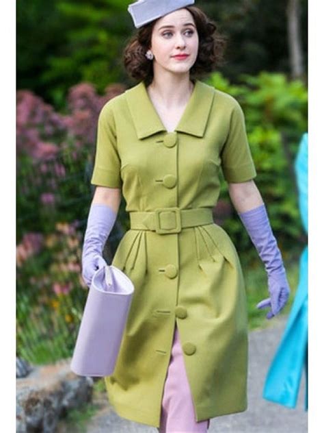 The Marvelous Mrs. Maisel Miriam Maisel Green Coat - Jackets Junction