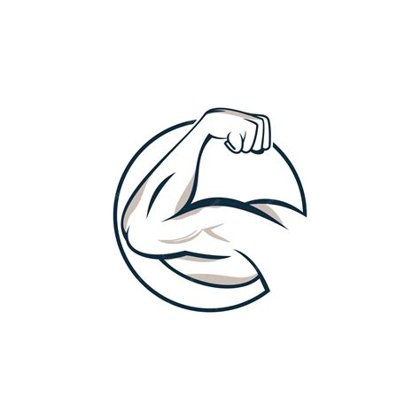 Premium Vector | Strong hand fitness logo design