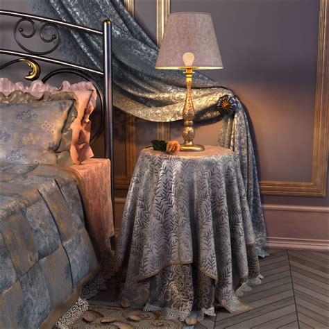 Chambre Romantique 3D Figure Assets Moyra