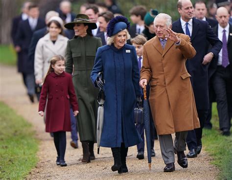 The Royal Family on Twitter: "🎄 Members of the Royal Family arrive at St Mary Magdalene Church ...