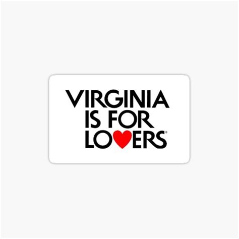 "Virginia is for Lovers" Sticker for Sale by ericwest4 | Redbubble