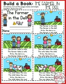 Nursery Rhyme Activity for The Farmer in the Dell by The Brisky Girls