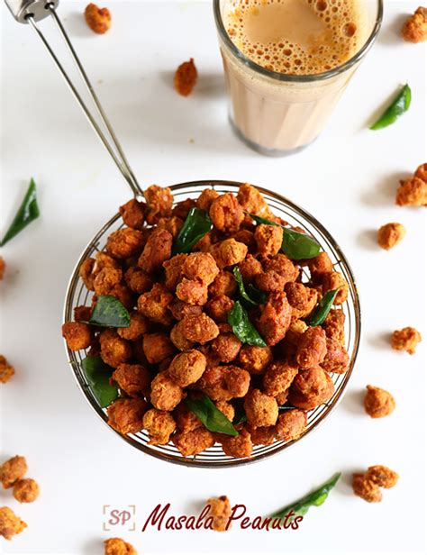 Masala Peanuts Recipe | Masala Kadalai Recipe - Sharmis Passions