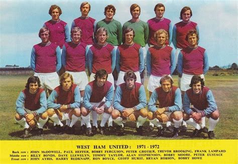 WEST HAM UNITED FOOTBALL TEAM PHOTO>1971-72 SEASON | Club