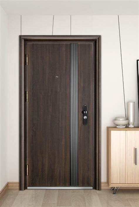 Modern Simple Design Turkish Style Steel Wood Armored Door Security Door - China Wooden Door and ...