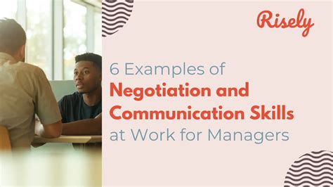 6 Examples of Negotiation and Communication Skills at Work for Managers ...