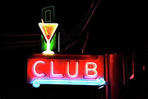 Neon Sign Club Photograph by Melany Sarafis