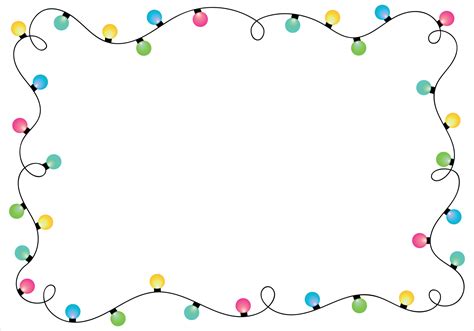 Christmas lights border. 12697862 Vector Art at Vecteezy