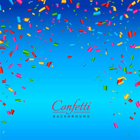 Free Vector | Blue confetti background