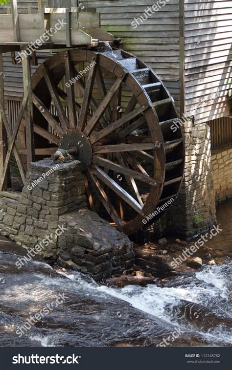 Old Wooden Grist Mill Water Wheel Stock Photo 112248782 - Shutterstock