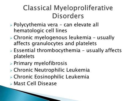 Myeloproliferative disorders