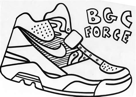 Shoe Coloring Pages Printable