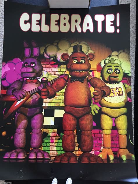 Fnaf Celebrate Poster Printable - Printable Word Searches