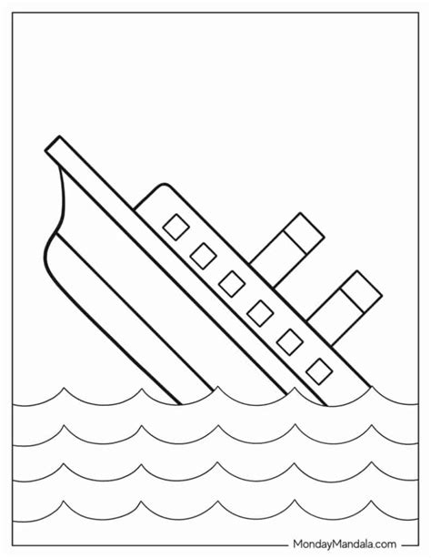 Sinking Titanic Drawing