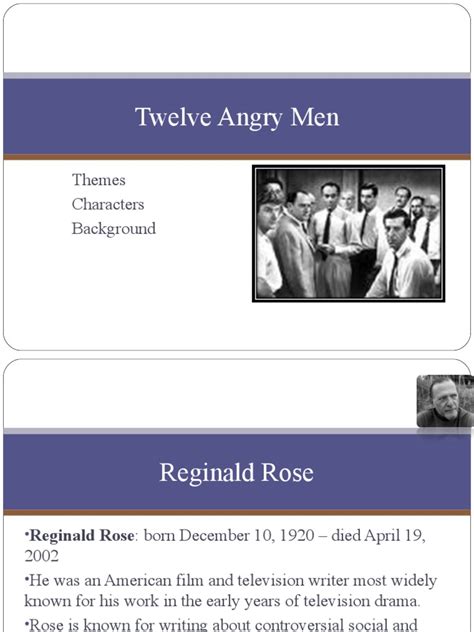 Twelve Angry Men: Themes Characters Background | PDF | Acquittal | Justice