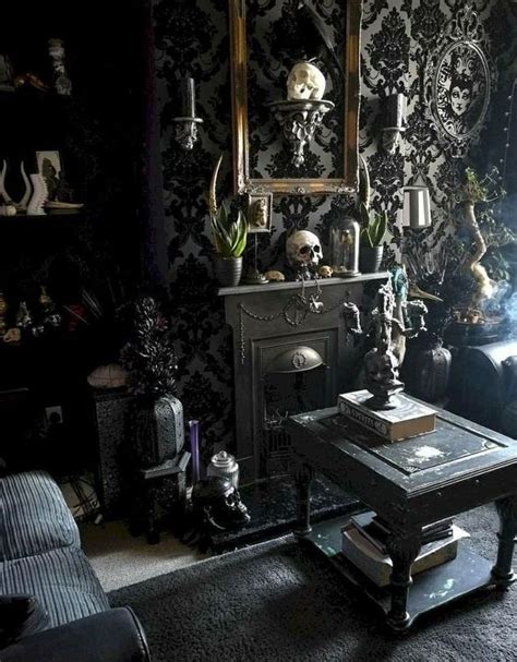 27 Cool Gothic Living Room Designs - DigsDigs