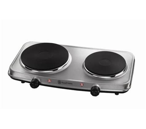 RUSSELL HOBBS 15199 Electric Mini Hob - Stainless Steel Fast Delivery | Currysie