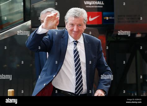 England manager Roy Hodgson arrives for the International Friendly at ...