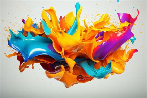 Colorful 3D Paint Splash Wallpaper Graphic by Forhadx5 · Creative Fabrica