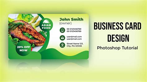 Visiting Card Design in Photoshop | Business Card Design in Photoshop - YouTube