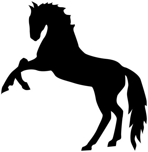 Mustang Stallion Clip art - Standing Horse Silhouette PNG Transparent Clip Art Image png ...