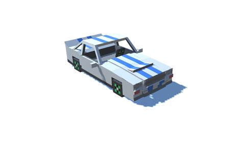 minecraft sport car 3d model