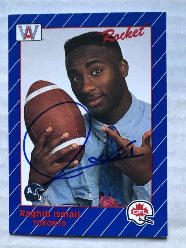 Raghib Rocket Ismail Signed 1991 CFL Toronto Argonauts Card # 68 | eBay