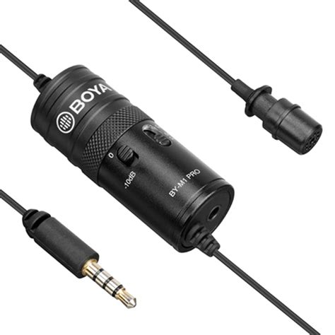 Boya M1 PRO Lavalier Microphone for Video DSLR & Smartphones with Headphone Output - BOYA