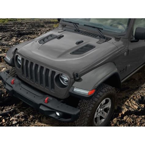 Mopar Rubicon Hood Kit With Vents Jeep Wrangler JL 2018-2021/ Jeep Gladiator 2020-2021 | Jeep ...