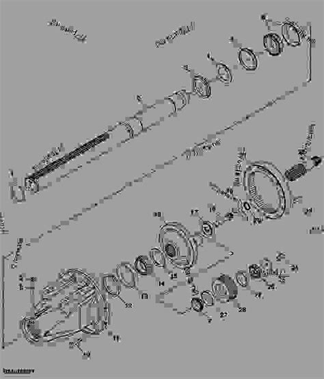 Rear Axle (Straight) - TRACTOR John Deere 7520 - TRACTOR - 7420 and 7520 Tractors (North ...