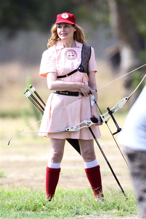 Geena Davis In Her "A League Of Their Own" Uniform