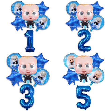 Boss Baby Birthday Balloons Party Decorations Helium Baby - Etsy