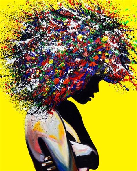 Afro Woman Canvas Print Pop Art Modern Wall Art Living Room Wall Art ...