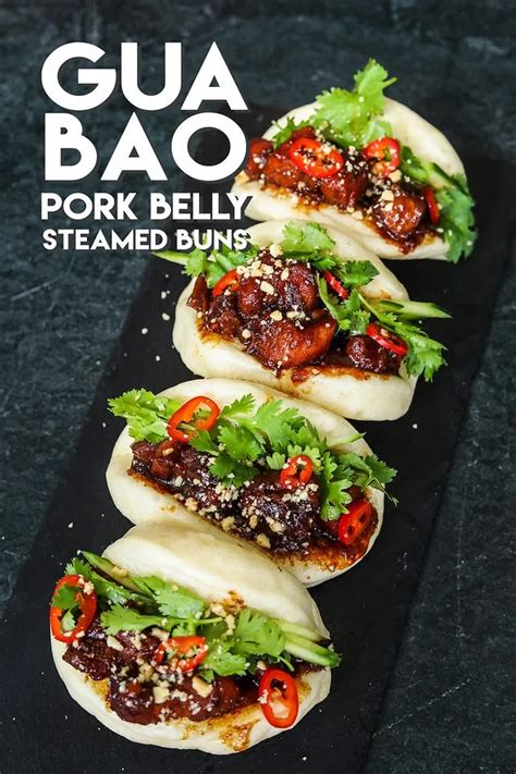 The BEST Gua Bao Pork Belly Steamed Bun Recipe & Video - Seonkyoung Longest | Recipe | Braised ...