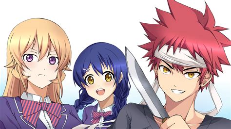 Food Wars: Shokugeki No Soma HD, Sōma Yukihira, Erina Nakiri, Megumi Tadokoro, HD Wallpaper ...