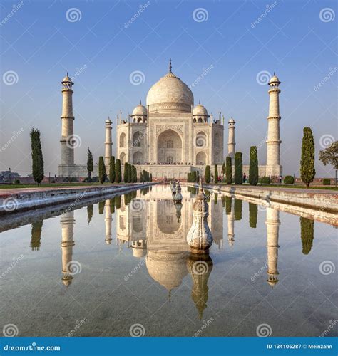 Taj Mahal in India editorial photography. Image of architecture - 134106287