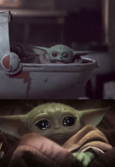 Happy then sad Baby Yoda (Star Wars) Blank Template - Imgflip