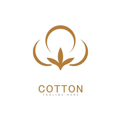 Cotton logo vector template design 7696805 Vector Art at Vecteezy