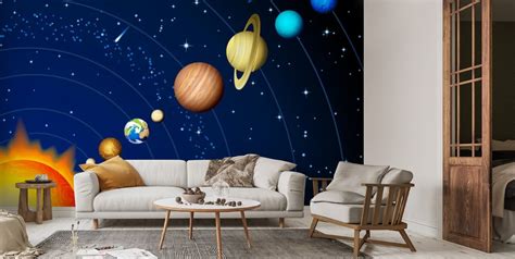 Solar system Wallpaper Mural | Wallsauce UK