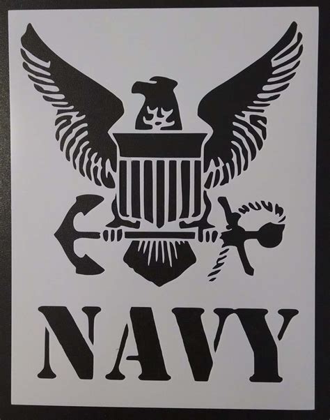 United States Navy Eagle Anchor Custom Stencil FAST FREE | Etsy