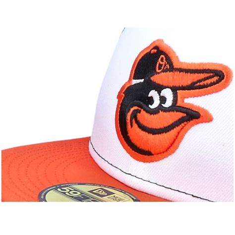 Baltimore Orioles Authentic On-Field 59Fifty White/Orange/Black Fitted - New Era caps ...