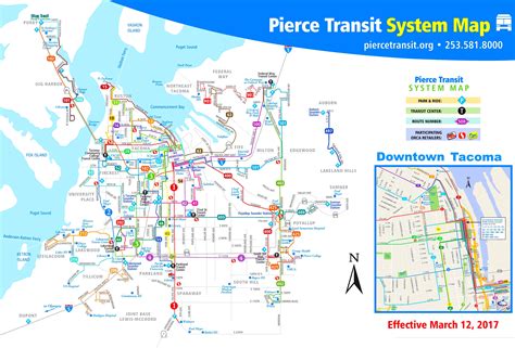 Tacoma transport map