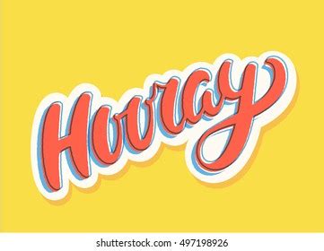 Hooray Banner Stock Vector (Royalty Free) 497198926 | Shutterstock