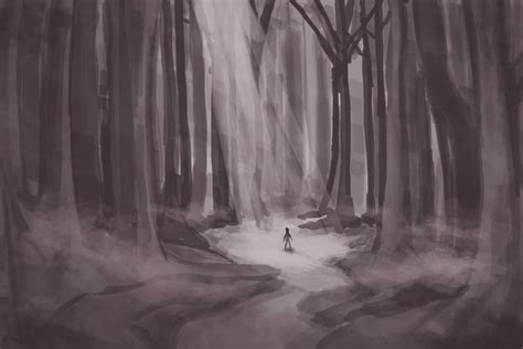 Dark Forest (Photoshop quick sketch) by LTN01 on DeviantArt